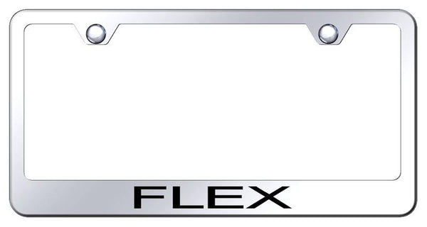 Ford Flex Chrome Laser Etched Standard License Frame - LF.FLEX.EC