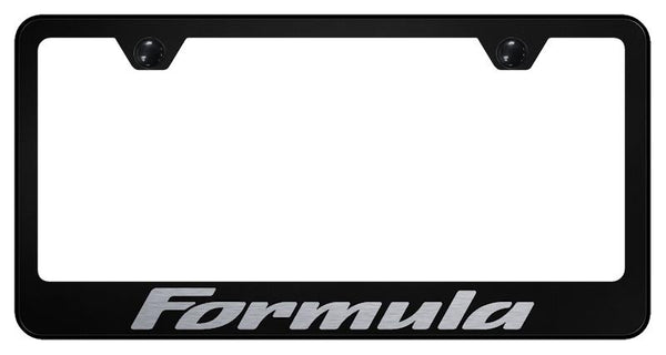 Pontiac Formula Black Laser Etched Standard License Frame - LF.FMA.EB