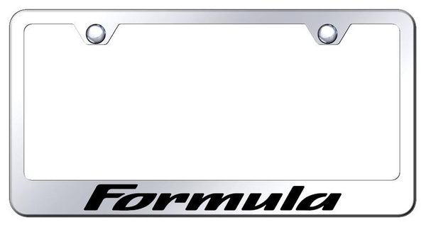 Pontiac Formula Chrome Laser Etched Standard License Frame - LF.FMA.EC