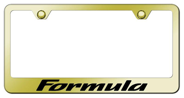 Pontiac Formula Gold Laser Etched Standard License Frame - LF.FMA.EG