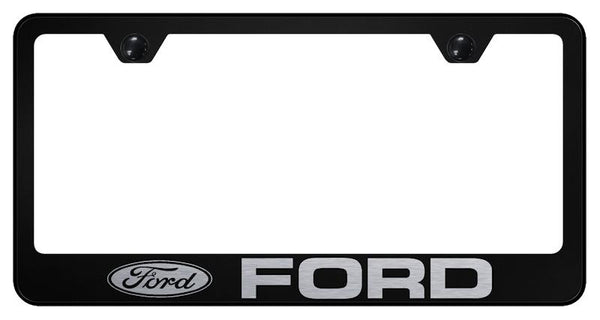 Ford Ford Black Laser Etched Standard License Frame - LF.FOR.EB