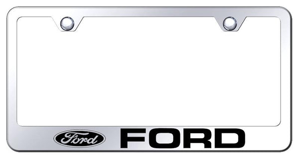 Ford Ford Chrome Laser Etched Standard License Frame - LF.FOR.EC