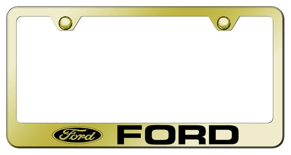 Ford Ford Gold Laser Etched Standard License Frame - LF.FOR.EG