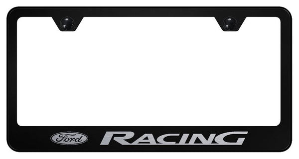 Ford Ford Racing Black Laser Etched Standard License Frame - LF.FORR.EB