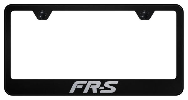 Toyota FR-S Black Laser Etched Standard License Frame - LF.FRS.EB