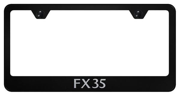 Infiniti FX35 Black Laser Etched Standard License Frame - LF.FX3.EB