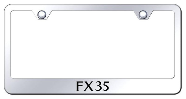 Infiniti FX35 Chrome Laser Etched Standard License Frame - LF.FX3.EC