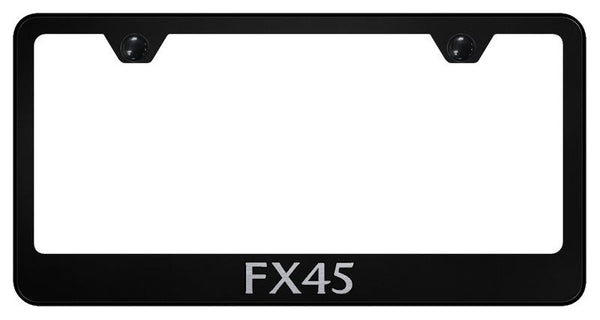 Infiniti FX45 Black Laser Etched Standard License Frame - LF.FX4.EB