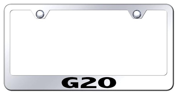 Infiniti G20 Chrome Laser Etched Standard License Frame - LF.G20.EC