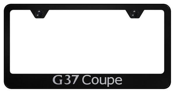 Infiniti G37 Coup Black Laser Etched Standard License Frame - LF.G37C.EB