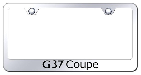 Infiniti G37 Coupe Chrome Laser Etched Standard License Frame - LF.G37C.EC