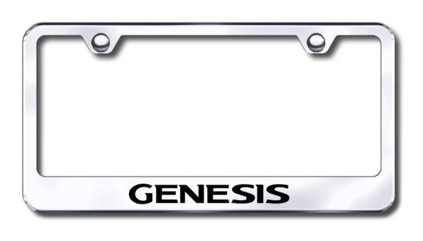 Hyundai Genesis Chrome Laser Etched Standard License Frame - LF.GEN.EC