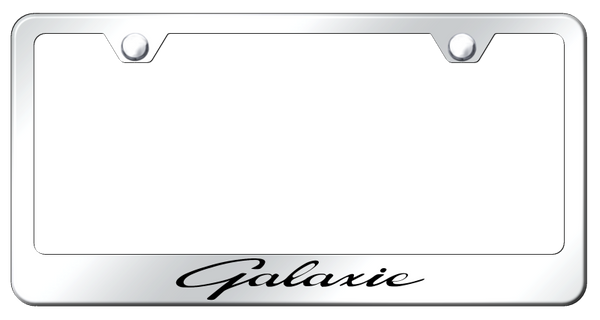 Ford Galaxie Stainless Steel Frame - Laser Etched Mirrored License Plate Frame - LF.GLX.EC