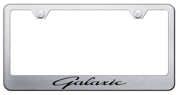 Ford Galaxie Stainless Steel Frame - Laser Etched Brushed License Plate Frame - LF.GLX.ES