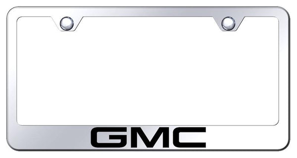 GMC GMC Chrome Laser Etched Standard License Frame - LF.GMC.EC