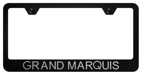 Mercury Grand Marquis Black Laser Etched Standard License Frame - LF.GMQ.EB