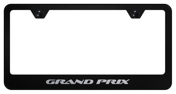 Pontiac Grand Prix Black Laser Etched Standard License Frame - LF.GPR.EB