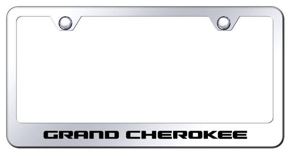 Jeep Grand Cherokee Chrome Laser Etched Standard License Frame - LF.GRA.EC