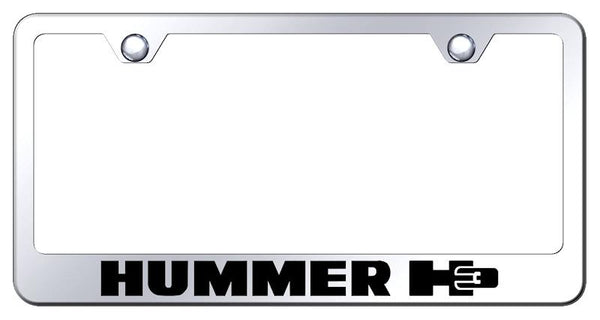 Hummer Hummer H3 Chrome Laser Etched Standard License Frame - LF.H3.EC