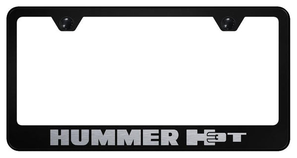 Hummer Hummer H3T Black Laser Etched Standard License Frame - LF.H3T.EB