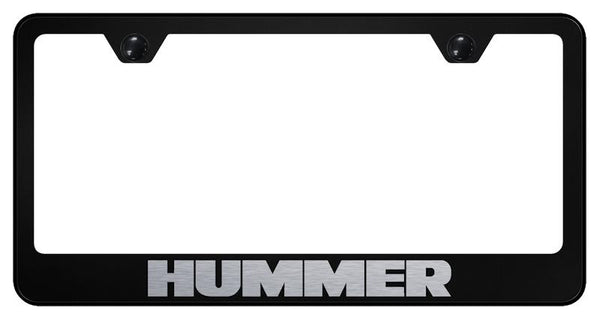 Hummer Hummer Black Laser Etched Standard License Frame - LF.HUM.EB