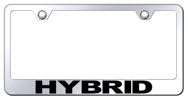 Hybrid Chrome Laser Etched Standard License Frame - LF.HYB.EC