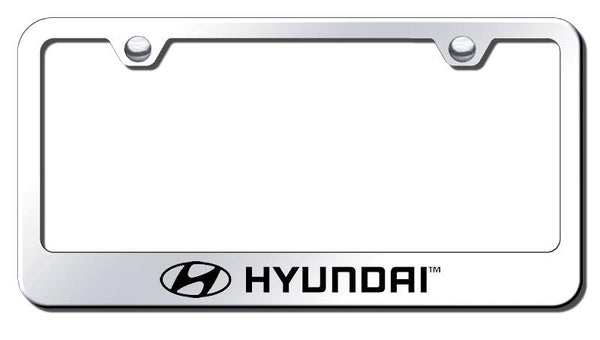 Hyundai Hyundai Chrome Laser Etched Standard License Frame - LF.HYU.EC