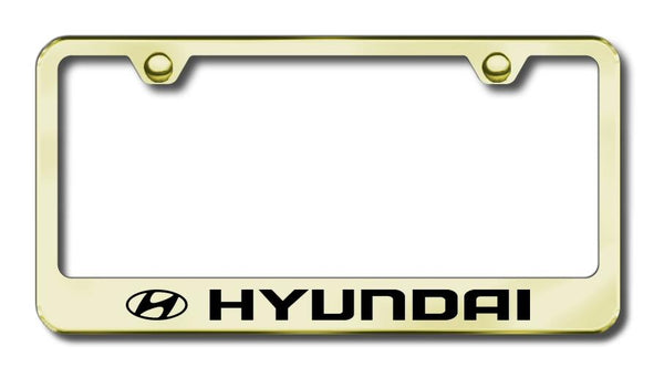 Hyundai Hyundai Gold Laser Etched Standard License Frame - LF.HYU.EG