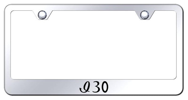 Infiniti I30 Chrome Laser Etched Standard License Frame - LF.I30.EC