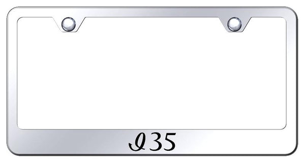 Infiniti I35 Chrome Laser Etched Standard License Frame - LF.I35.EC