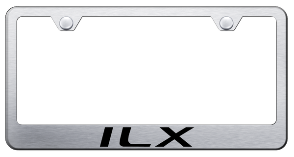 Acura ILX Stainless Steel Frame - Laser Etched Brushed License Plate Frame - LF.ILX.ES