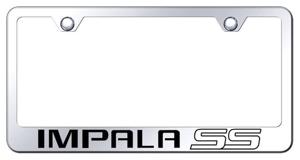 Chevrolet Impala SS Chrome Laser Etched Standard License Frame - LF.IMPSS.EC