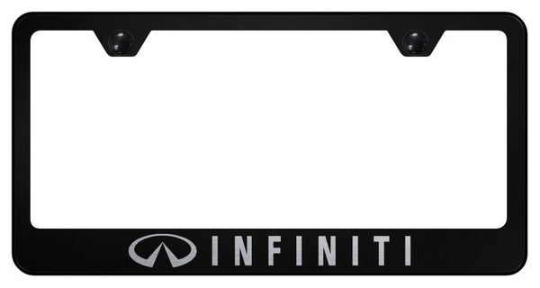 Infiniti Infiniti Black Laser Etched Standard License Frame - LF.INF.EB