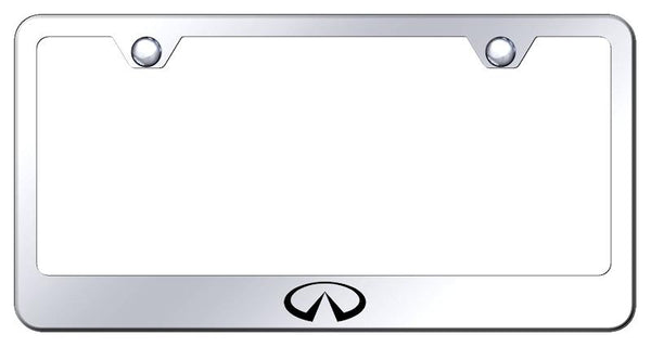 Infiniti Infiniti Logo Chrome Laser Etched Standard License Frame - LF.INFL.EC