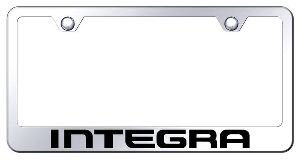 Acura Integra Chrome Laser Etched Standard License Frame - LF.INT.EC