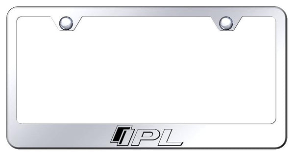 Infiniti IPL Chrome Laser Etched Standard License Frame - LF.IPL.EC