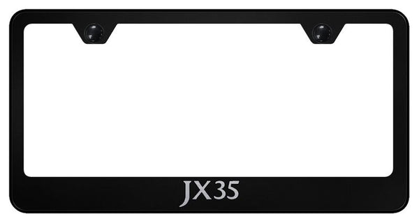 Infiniti JX35 Black Laser Etched Standard License Frame - LF.JX35.EB