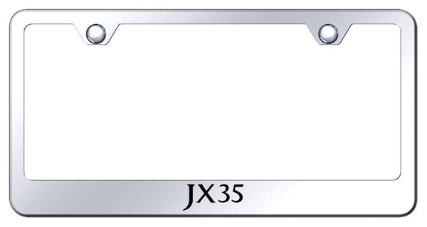 Infiniti JX35 Chrome Laser Etched Standard License Frame - LF.JX35.EC