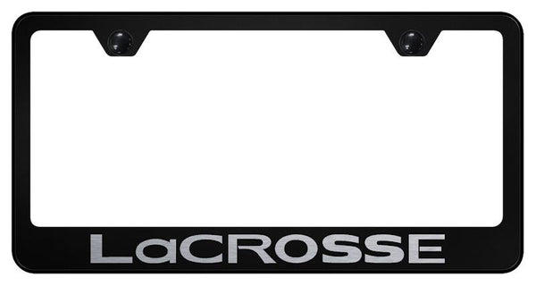 Buick Lacrosse Black Laser Etched Standard License Frame - LF.LACR.EB