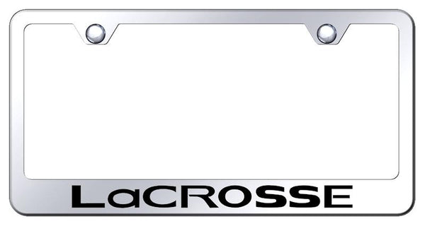 Buick LaCrosse Chrome Laser Etched Standard License Frame - LF.LACR.EC