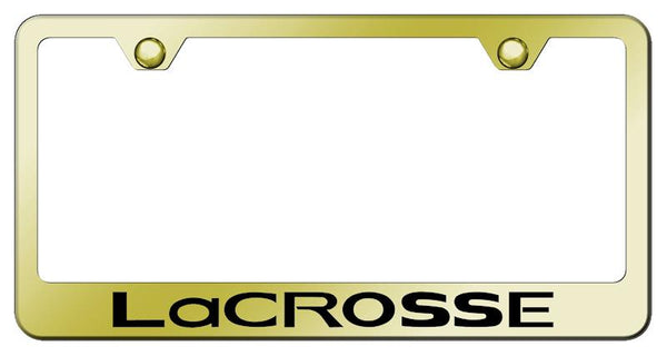 Buick LaCrosse Gold Laser Etched Standard License Frame - LF.LACR.EG