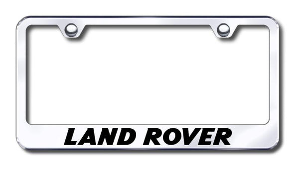 Land Rover Land Rover Chrome Laser Etched Standard License Frame - LF.LAN.EC