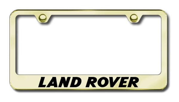 Land Rover Land Rover Gold Laser Etched Standard License Frame - LF.LAN.EG