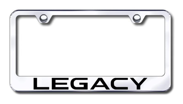 Legacy Chrome Laser Etched Standard License Frame - LF.LGY.EC