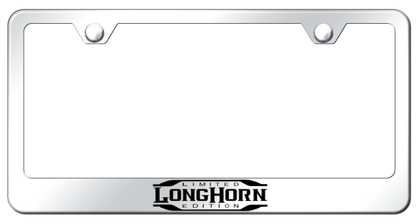 RAM Longhorn Limited Edition Stainless Frame - Etched Mirrored License Plate Frame - LF.LHLE.EC