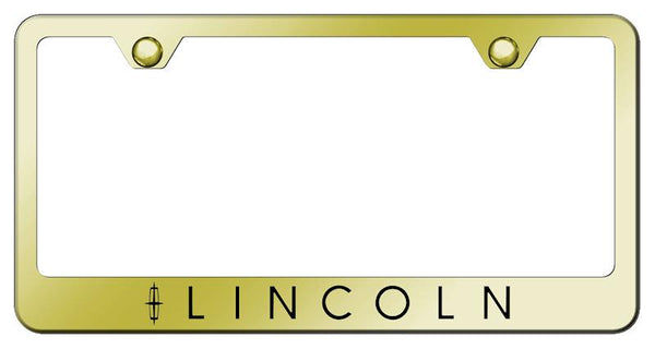 Lincoln Lincoln Gold Laser Etched Standard License Frame - LF.LIN.EG