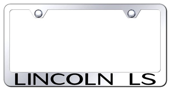 Lincoln Lincoln LS Chrome Laser Etched Standard License Frame - LF.LLS.EC