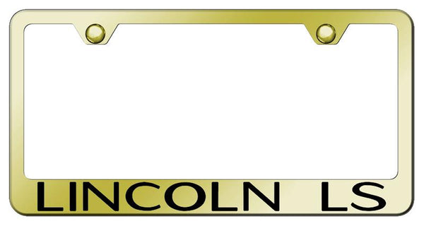 Lincoln Lincoln LS Gold Laser Etched Standard License Frame - LF.LLS.EG