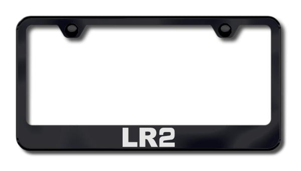 Land Rover LR2 Black Laser Etched Standard License Frame - LF.LR2.EB