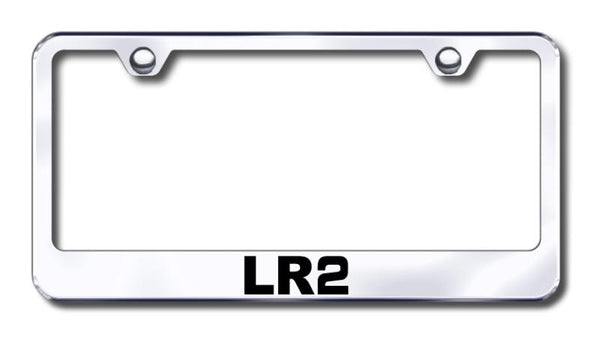 Land Rover LR2 Chrome Laser Etched Standard License Frame - LF.LR2.EC